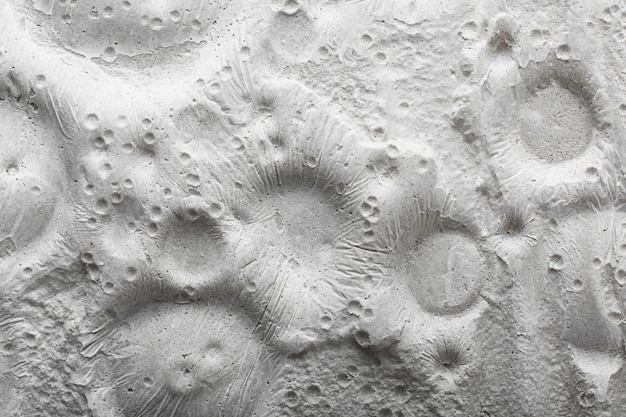 Dettagli in bianco e nero del concetto di texture lunare