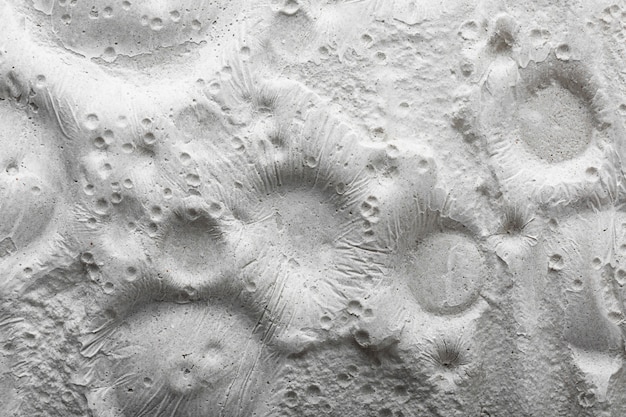 Dettagli in bianco e nero del concetto di texture lunare