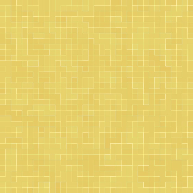 Dettaglio della struttura del mosaico dell'oro giallo Mosaico ceramico astratto ornato edificio. Modello senza cuciture astratto. Pietre ceramiche colorate astratte.
