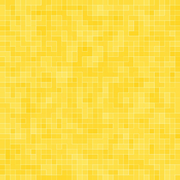 Dettaglio della struttura del mosaico dell'oro giallo Mosaico ceramico astratto ornato edificio. Modello senza cuciture astratto. Pietre ceramiche colorate astratte.