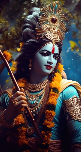 Dipinto che rappresenta Krishna