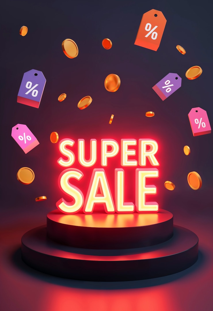 Foto gratuito disegni moderni per la promozione delle vendite
