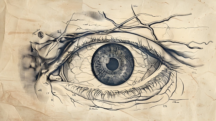 Foto gratuito disegno anatomico in stile vintage
