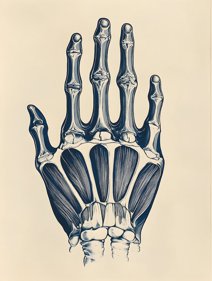 Foto gratuito disegno anatomico in stile vintage