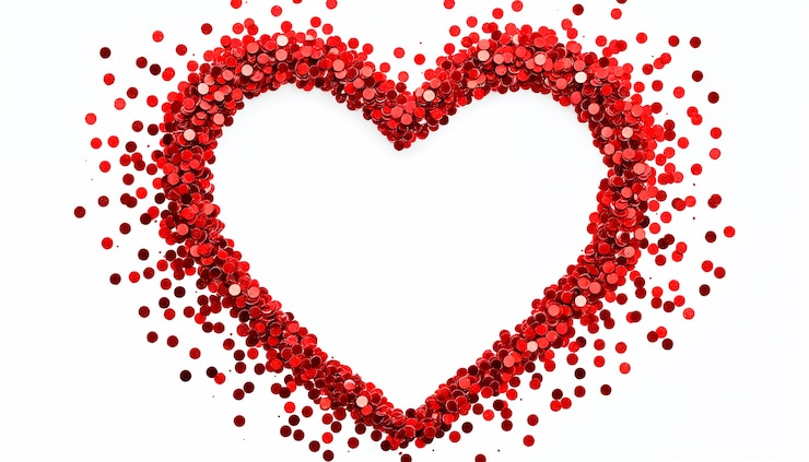 Foto gratuito disegno della cornice per il giorno di san valentino