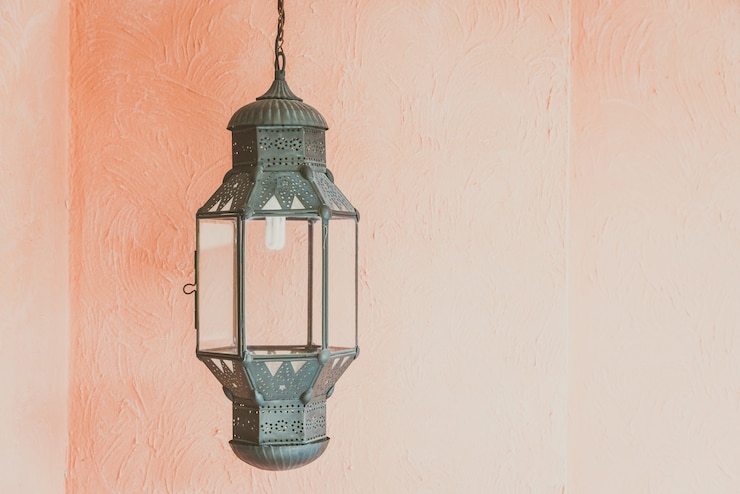 Foto gratuito disegno di decorazione della lanterna araba
