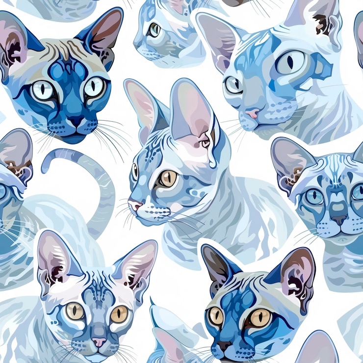Foto gratuito disegno digitale di gatto