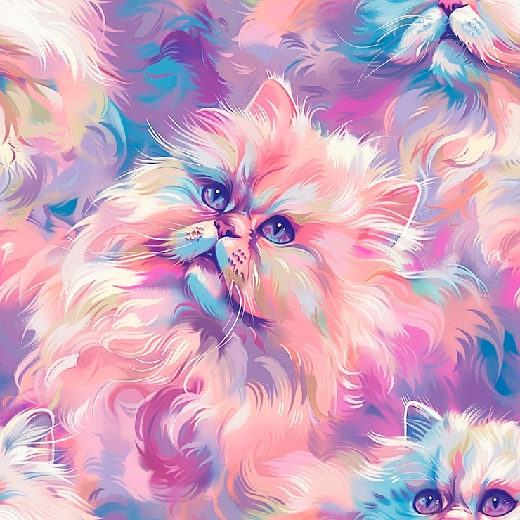 Foto gratuito disegno digitale di gatto