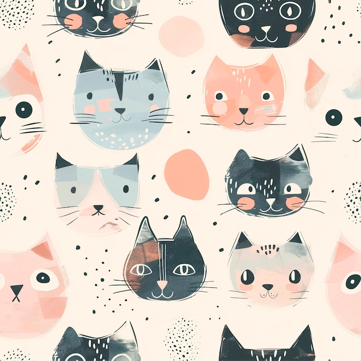 Foto gratuito disegno digitale di gatto