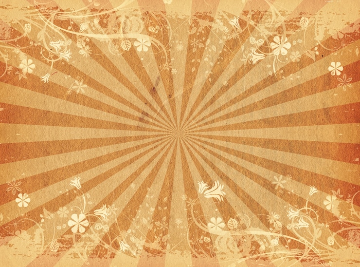 Foto gratuito disegno floreale astratto su sfondo grunge starburst sfondo