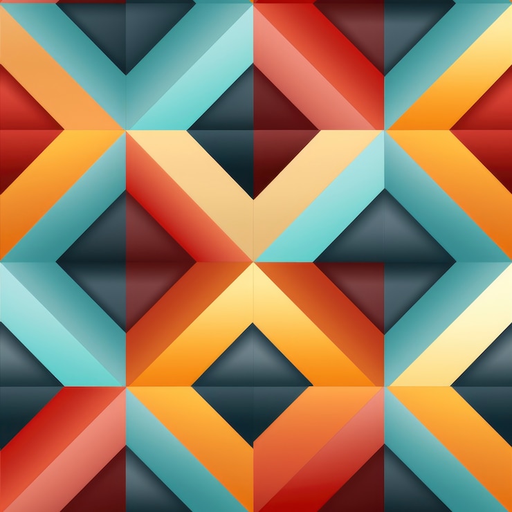Foto gratuito disegno geometrico senza cuciture