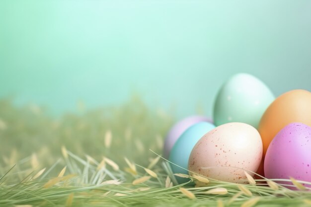 Disposizione decorativa delle uova di Pasqua