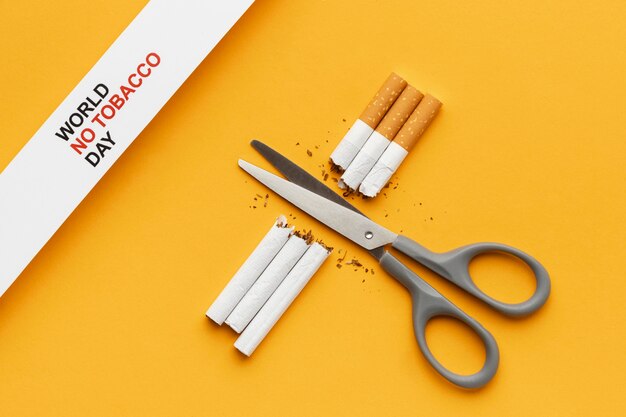 Disposizione degli elementi del giorno senza tabacco