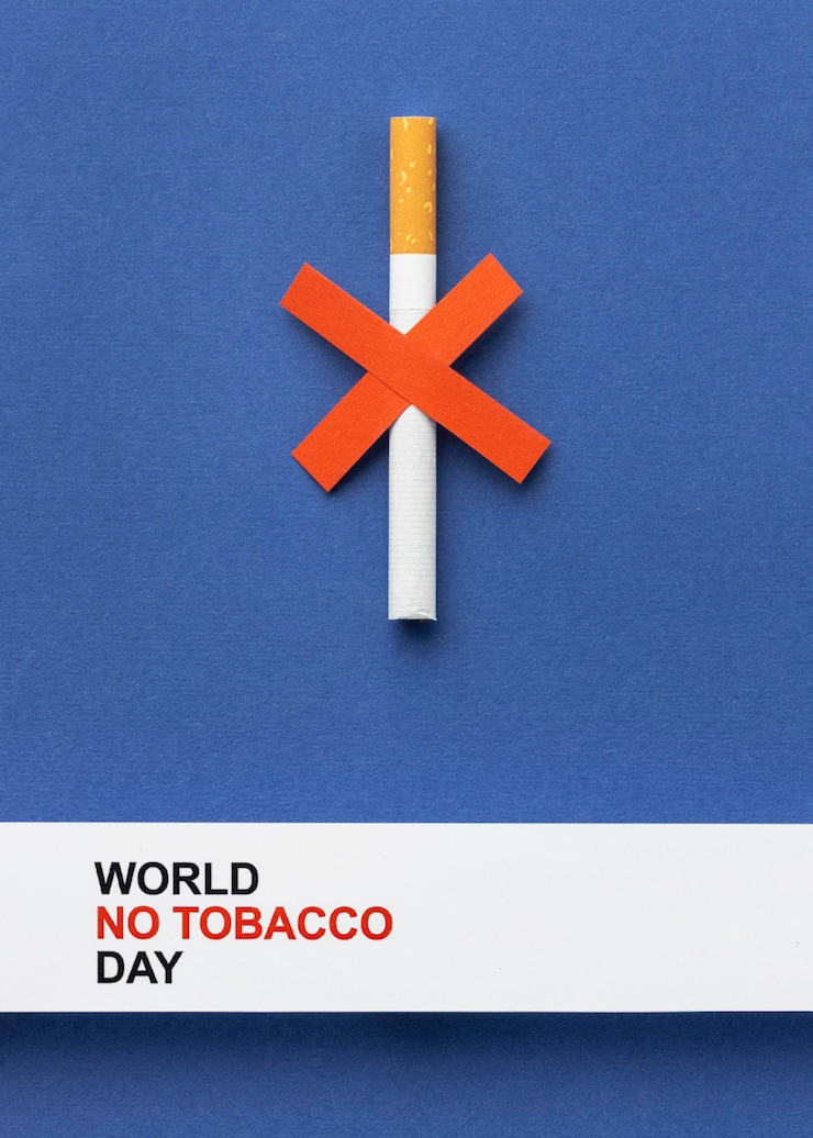 Foto gratuito disposizione degli elementi del giorno senza tabacco
