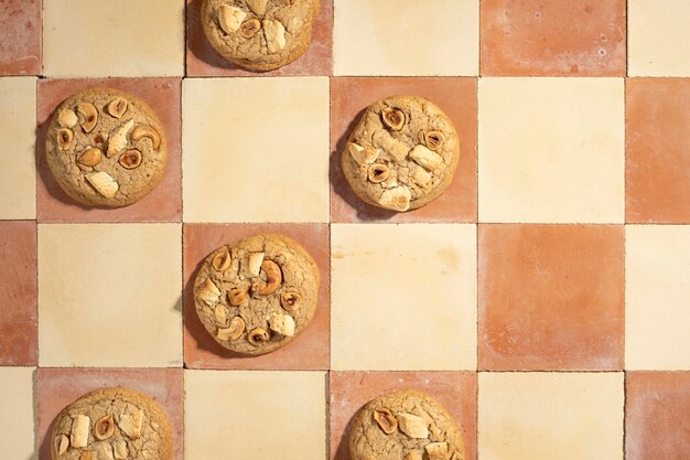 Disposizione dei cookie vista dall'alto