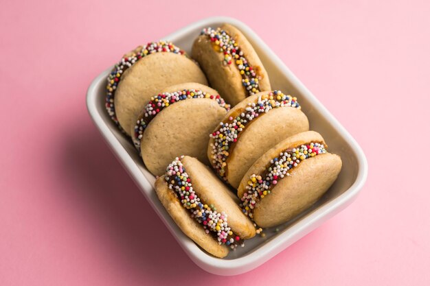 Disposizione del concetto delizioso alfajores