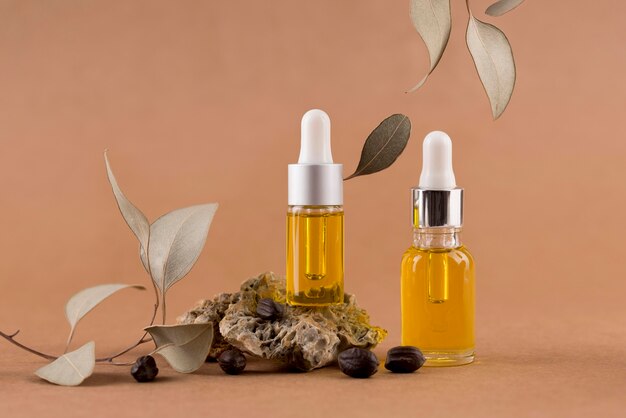 Disposizione del contagocce di olio di jojoba