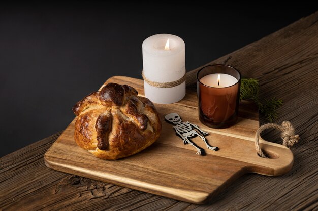 Disposizione del delizioso pane dei morti