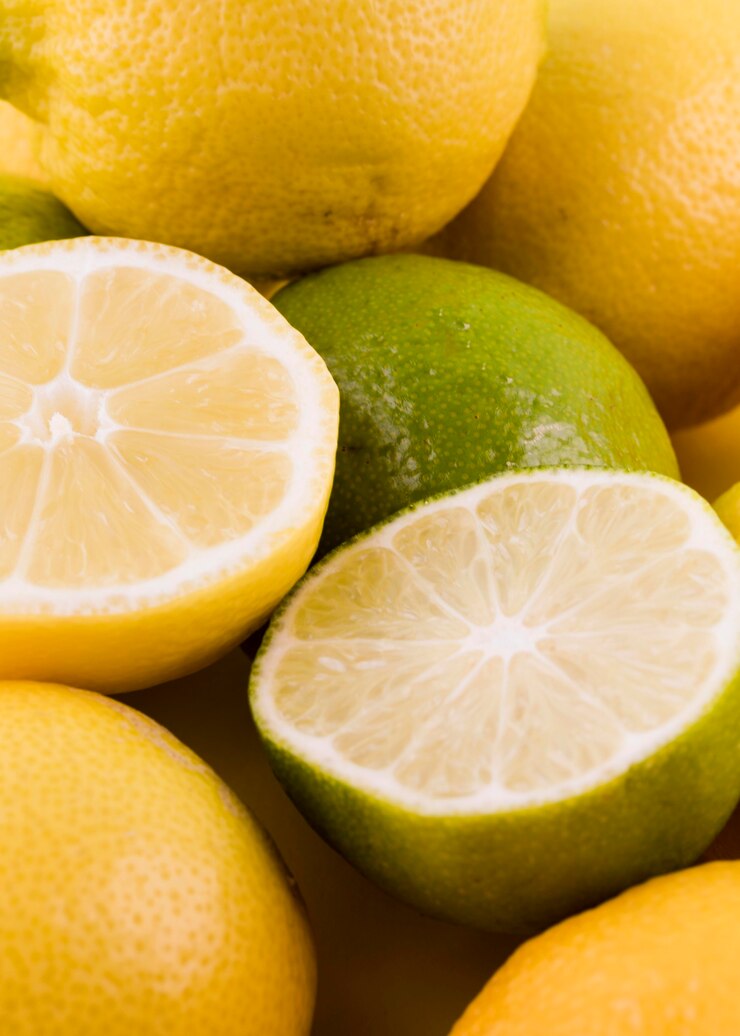 Foto gratuito disposizione del primo piano dei frutti organici