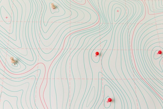 Disposizione del soggetto di geografia con la mappa