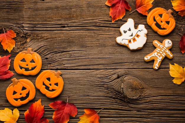 Disposizione di adesivi per feste di halloween