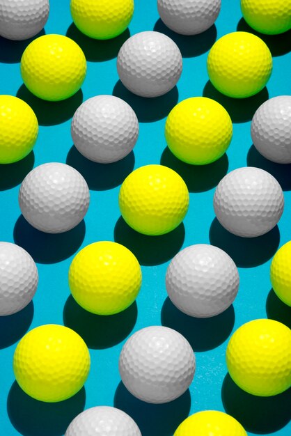 Disposizione di palline da golf ancora in vita