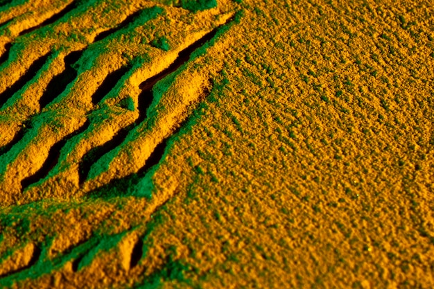 Diverse forme fatte di sabbia