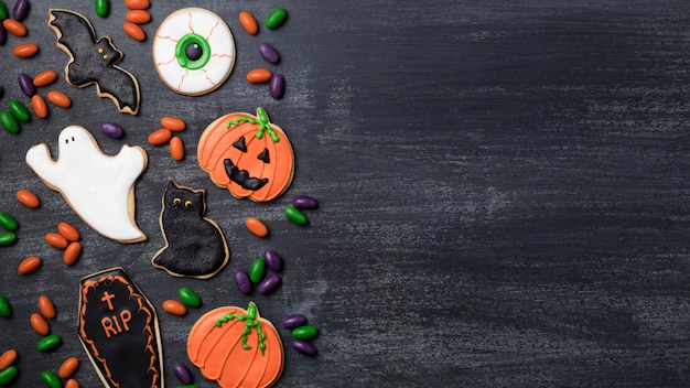 Dolcetti copia-spazio per la festa di halloween