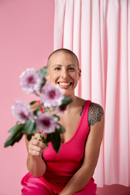 Donna guarita dal cancro al seno