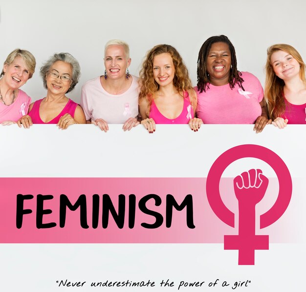 Donne Girl Power Femminismo Pari Opportunità Concept