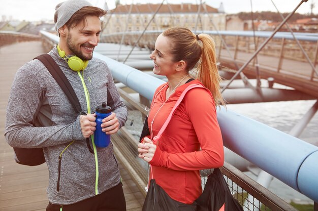 Dopo l'allenamento è tempo di chiacchierare