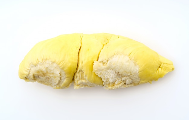 Durian Re di frutta su sfondo bianco.