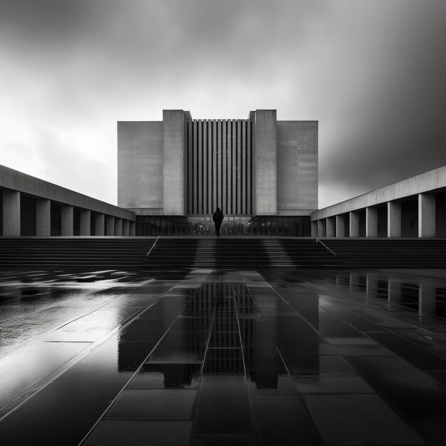 Edificio ispirato al neo-brutalismo