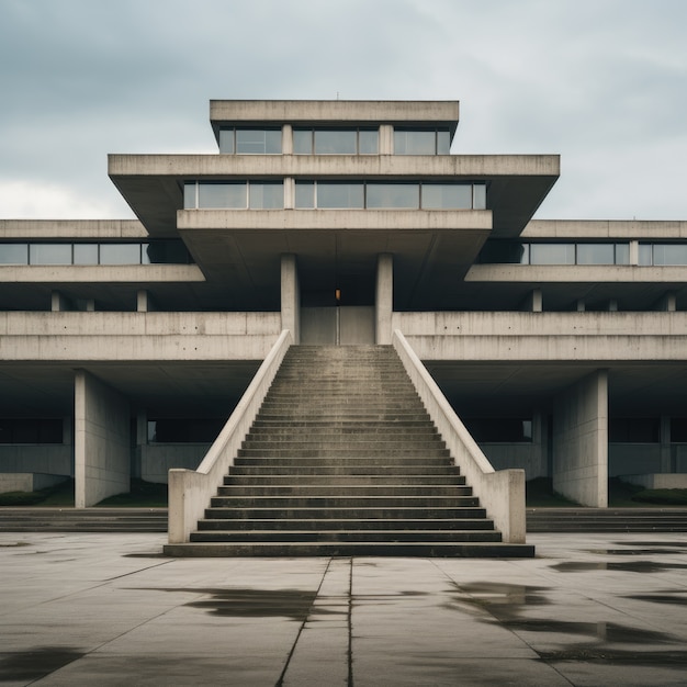 Edificio ispirato al neo-brutalismo