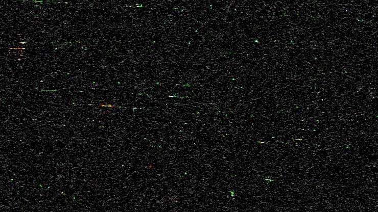Foto gratuito effetto glitch su sfondo nero