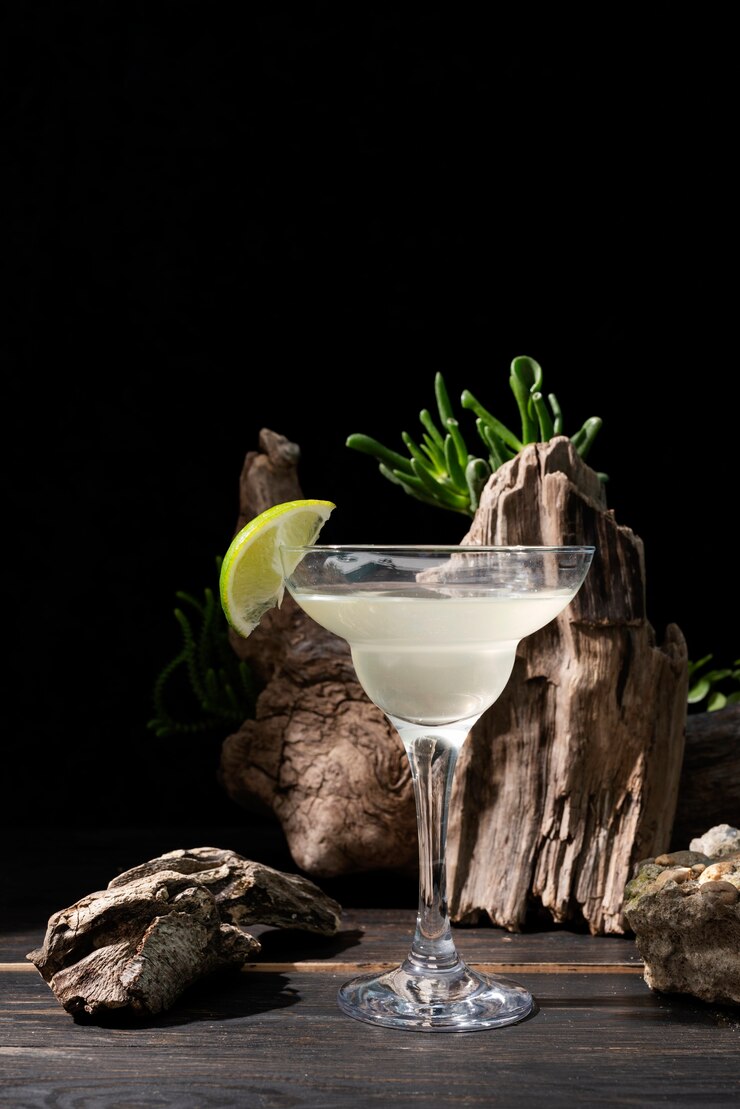 Foto gratuito elegante arrangiamento per alcolici vegani