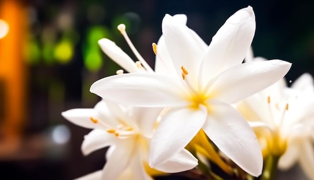 Elegante bouquet di fragilità e bellezza nel giardino formale della natura generato da AI