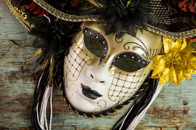 Elegante maschera del carnevale veneziano