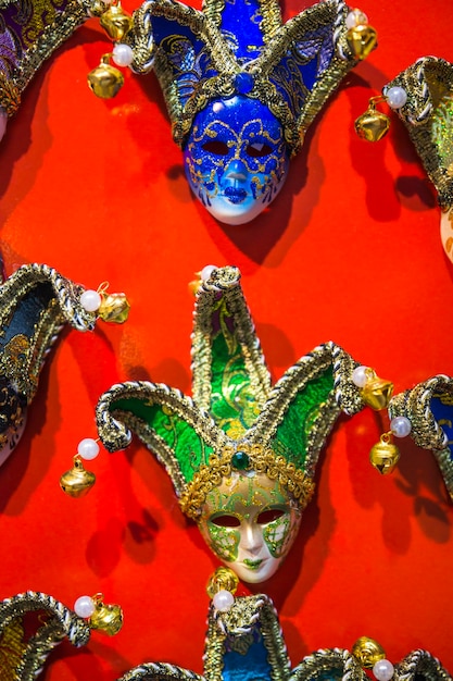 Elegante maschera del carnevale veneziano