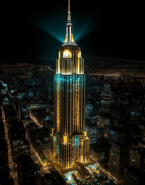 Empire State Building di notte