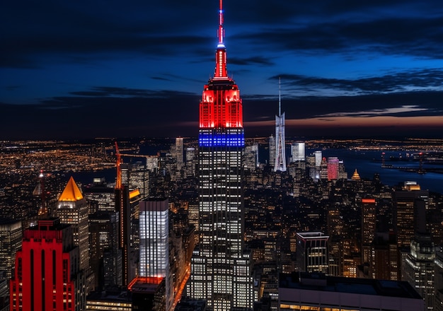 Empire State Building di notte