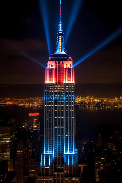 Empire State Building di notte