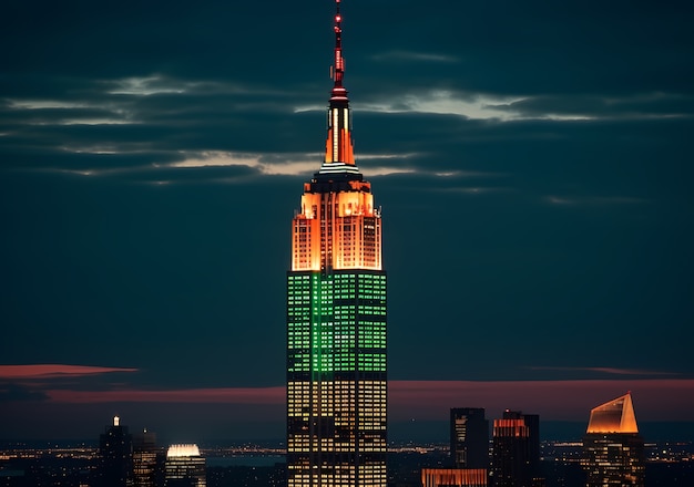 Empire State Building di notte