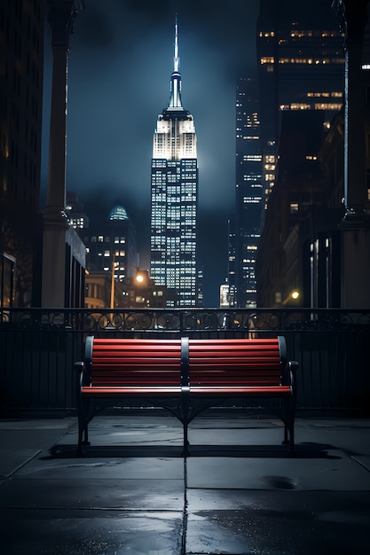 Empire State Building di notte