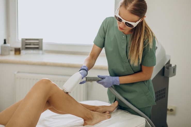 Foto gratuito epilazione laser, terapia di epilazione