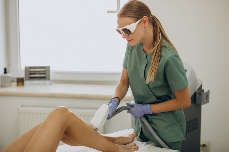 Foto gratuito epilazione laser, terapia di epilazione