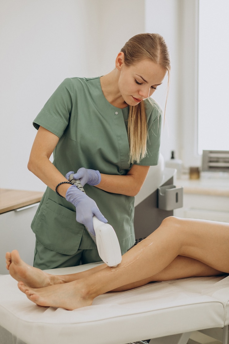 Foto gratuito epilazione laser, terapia di epilazione