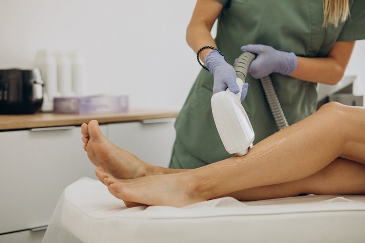 Foto gratuito epilazione laser, terapia di epilazione