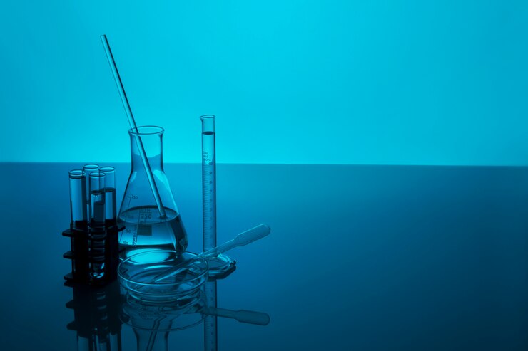 Foto gratuito esemplari di laboratorio di natura morta