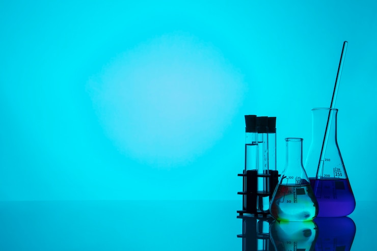 Foto gratuito esemplari di laboratorio di natura morta